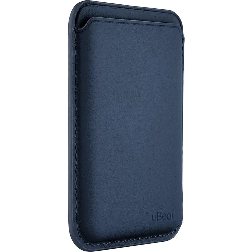 Чехол защитный uBear Leather Shell Case , кардхолдер, натуральная кожа, тёмно-синий